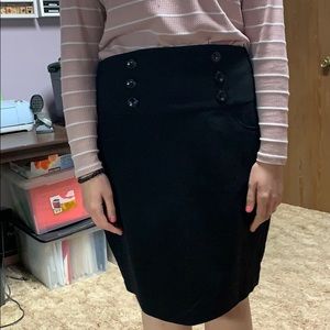 I.N. San Francisco Black Pencil Skirt